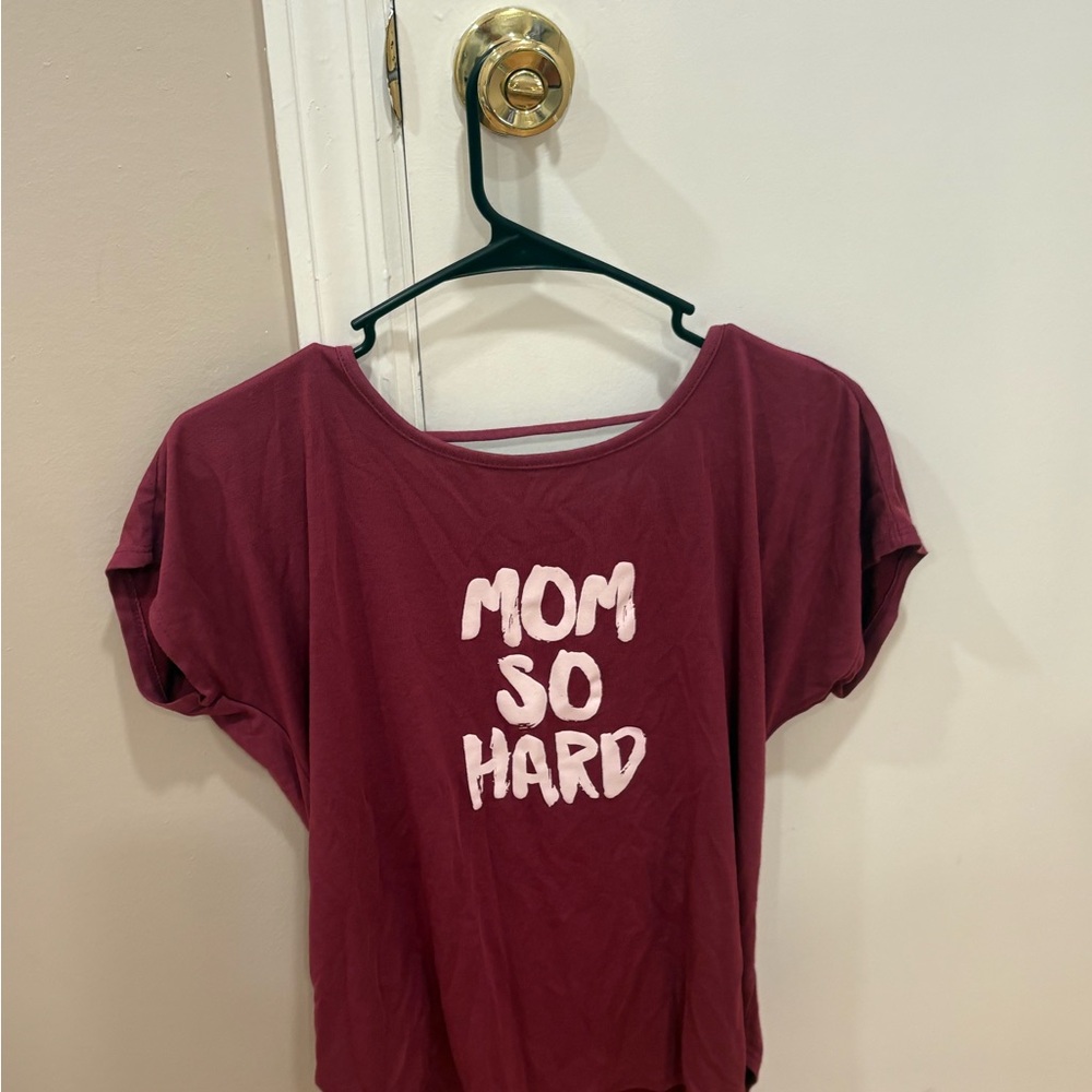 Kids Burgundy Graphic T-Shirt